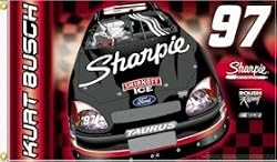 Kurt Busch 3'x5' Double Sided Flag - NASCAR Sports Merchandise