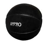 Ampro Leather Classic 55 Medicine Ball - Black, 5kg