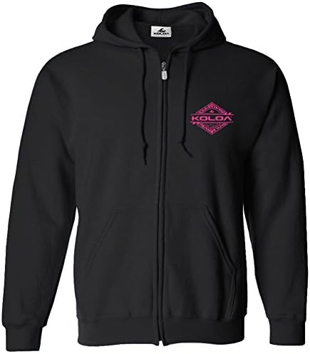 Koloa Surf(tm) Diamond Thruster Logo Full Zipper Hoodie-Hooded Sweatshirt-Black/p-M