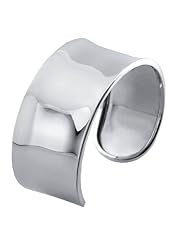 Handcrafted Sterling Silver Plain Cuff Bracelet 31mm