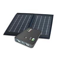 Nature Power 55086 6-Watt Folding Monocrystalline Solar Panel with Power Bank 5.0