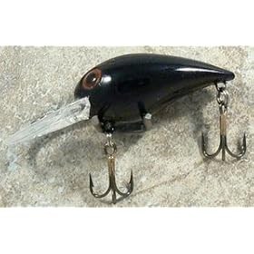 JLVLures Shallow Crankbait Pure Black : Diver Lures JLV Freshwater Smallmouth Steelhead Pike Salmon Trout Perch Whiper Mid Depth Walleye Casting Bass Hook Treble Bronze Boat Dock Brook Bay Fatty Stump River Trolling Weed Surface Topwater Shad