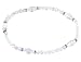 Anklet - A33 - Swarovski TM Crystal and Glass Beads - Stretch ~ Clear