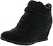 Top Moda SAMMY-40 High Top Velcro Womens Hidden Wedge Sneaker Shoes