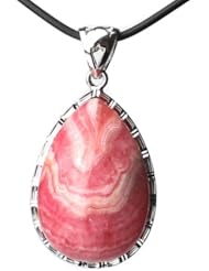 Limited Sales Promotion O-stone 2A Rhodochrosite Water Drop Sunglow Purfled Pendant Necklace Grounding Stone Protection Amulet