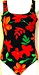 Missy Shir/Red Side Swimsuit Black/Red