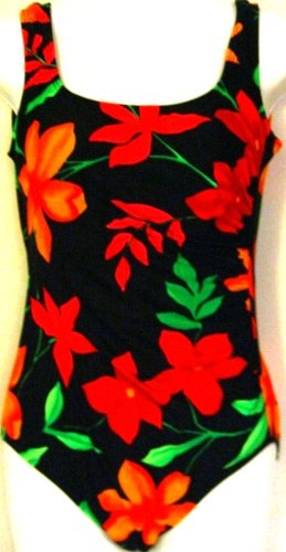 Missy Shir/Red Side Swimsuit Black/Red