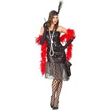 Gangster Girl Flapper Fancy Dress Halloween Costume M