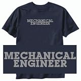 T-SHIRT NAVY BLUE " SIMPLE WORD MECHANICAL ENGINEER " Large