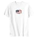 T-SHIRT WHITE ELEGANT FLAG " SABAH " MALAYSIA Large