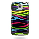 41XDRA8A23L. SL160  Hard Snap on Shield With RAINBOW ZEBRA Design Faceplate Cover Sleeve Case for LG MS690 OPTIMUS M (METROPCS) [WCE738]