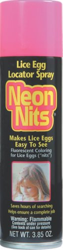 Neon Nits, Lice Egg, Nit Locator PINK, Hair Treatment Spray, Non-Toxic