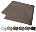 Comfort Crazy Body Pillow Case, 100% Cotton, 400 Thread Count Cover for 20x54 Body Pillow, Taupe