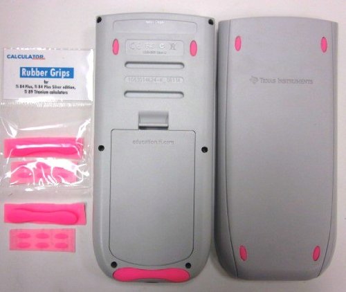 Ti 84 plus and Ti 84 plus silver edition pink rubber grips