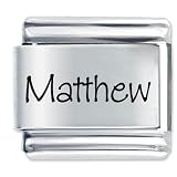 Name Matthew Italian Charms Bracelet Link
