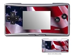 Patriotic Design GameBoy Micro Decorative Protector Skin Decal Sticker