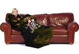 Pittsburgh Pirates Comfy Throw Blanket With Sleeves - Smoke Design