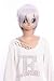CosplayerWorld BLEACH ichimaru gin Wig 35cm 14inch Cosplay Wig Fashion Girls and Boys Anime Wig Part