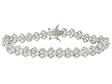 21.39CTW BELLA LUCE DIAMOND SIMULANT PLATINUM OVER STERLING SILVER BRACELET