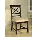 Kitchen & Housewares : Set of 2 Contemporary Cross Design Dining Chairs By Coaster