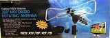 Outdoor Remote Controlled HDTV Antenna UHF/VHF FM Radio 360 Degree Motorized Rotation Kit with 75ft RG6 and clips