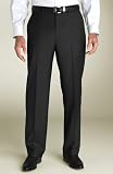 Presidential Mens Separates Slacks Flat Front Pants Jet Black