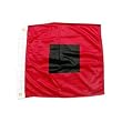 Hurricane warning flag 18in x 18in Superknit Polyester