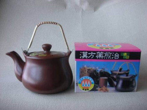 【常滑焼】 漢方薬煎治・土瓶 １８００ｃｃ 茶色　新品