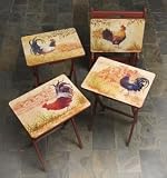 French Rooster TV Trays