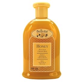 Herbaflor Naturals Bath & Shower Gel, Honey, 17 fluid ounces. (Pack of 3)