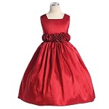 Sweet Kids Girls Red Christmas Flower Girl Pageant Dress 6M-12