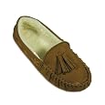 Private Label - Ladies Moccasin Slipper, Brown (Size M7-8)