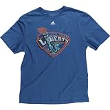 Adidas New York Liberty Distressed Primary Logo T-Shirt