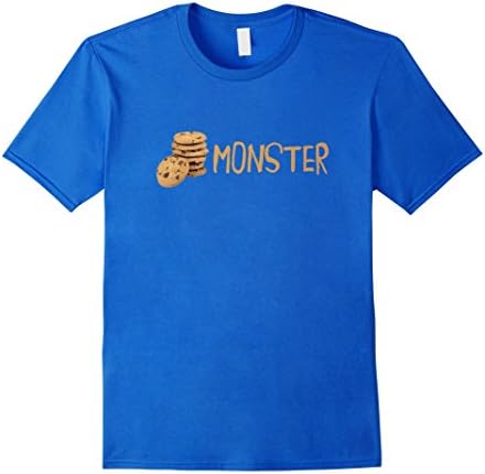 Men's Chocolate Cookie Monster Lovers T-Shirt 3XL Royal Blue