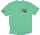 Quiksilver Young Men's Last Drop Basic Short-Sleeve Tee, Bright Green, Small