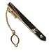 Silver and Gold Tone Tie Bar /Clip with Crystal Accent