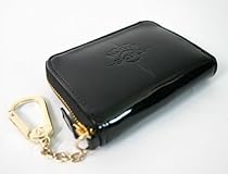 North Skull Black Patent Leather Coin Purse