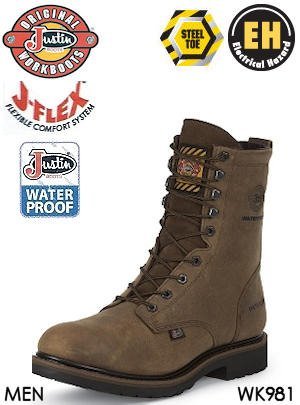 Justin Workboot Worker II WK981 6.5EE