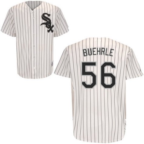 Men`s Chicago White Sox #56 Mark Buehrle Home Replica Jersey - XL