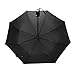 Travel Umbrella with Leather Handle - Auto Open & Close - Stronger & Compact