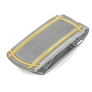 Buy Legere Tmc-008 Stainless Steel Money Clip - Gold Tone Bands - Lea Stainless by Legere