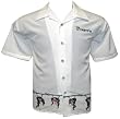Shrunken Heads Embroidered Biker Shirt, Dragonfly