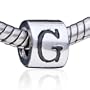 Pandora Style Bead Letter European Charm Bead Jewelry Fits Pandora Bracelet