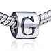 Pandora Style Bead Letter European Charm Bead Jewelry Fits Pandora Bracelet