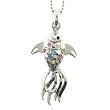 Fish Pendant with 1.2mm Ball Chain 16 to 18" Adjustable Necklace
