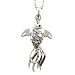 Fish Pendant with 1.2mm Ball Chain 16 to 18" Adjustable Necklace