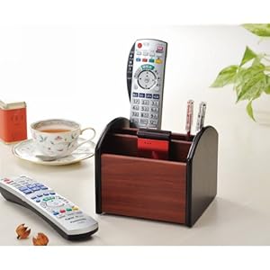 【クリックで詳細表示】回転式 木製リモコンラック