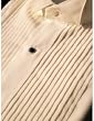 Tuxedo Shirt - Light Ivory Micro-Fiber Wing Collar