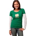 Notre Dame Fighting Irish Women's adidas 'Loud & Proud' Long Sleeve Layered Tissue Tee