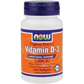Vitamin D-3 5000 IU 240 Softgels